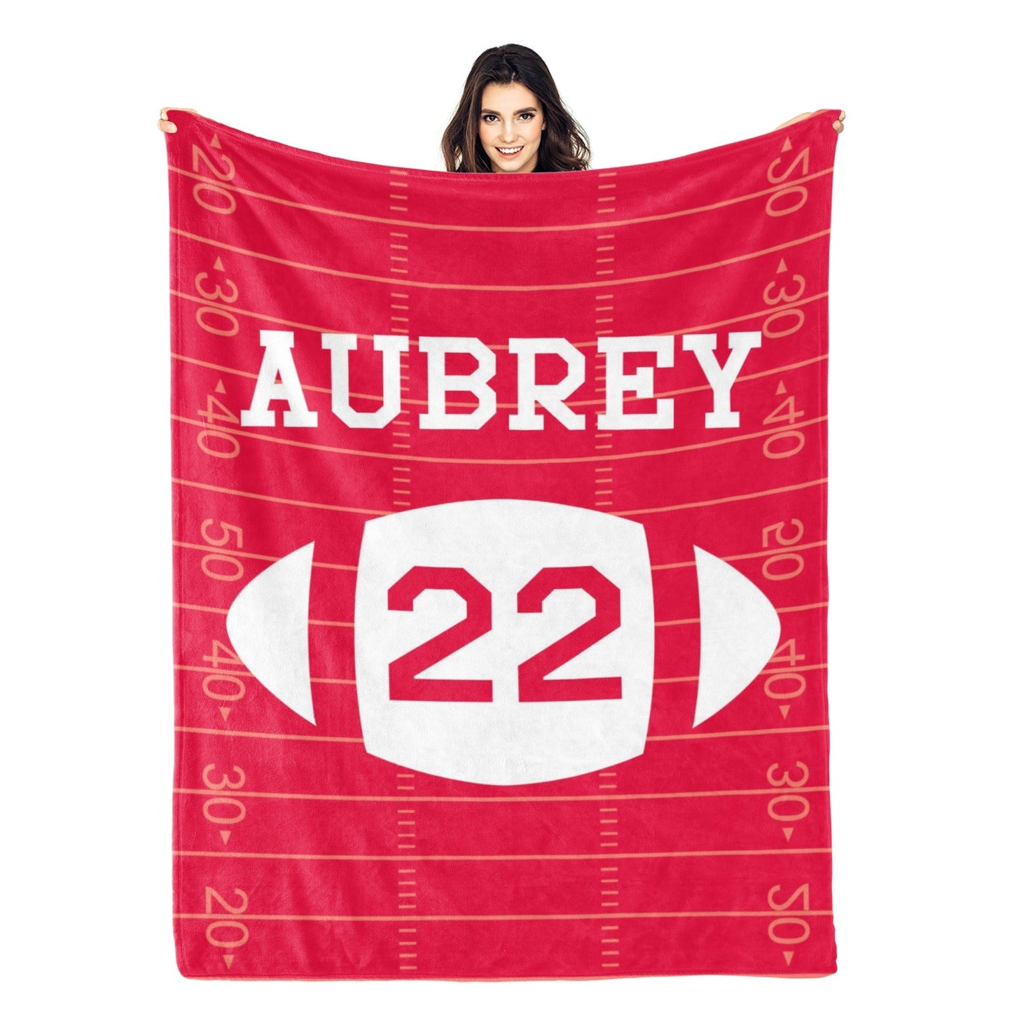 Personalized Custom Sport Name Blanket - Gift for Kids