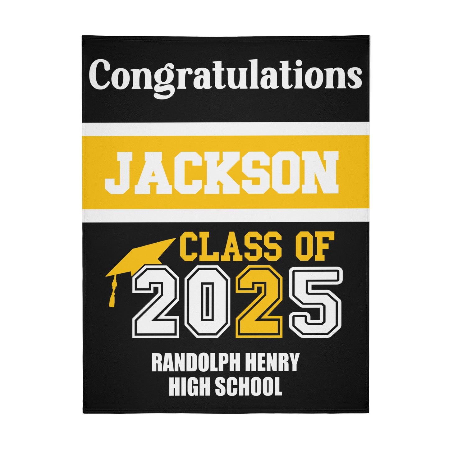 Personalized Class of 2025 Name Custom Classic Graduation Blankets - Graduation Gifts