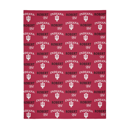 Personalized School Badge Name Blanket