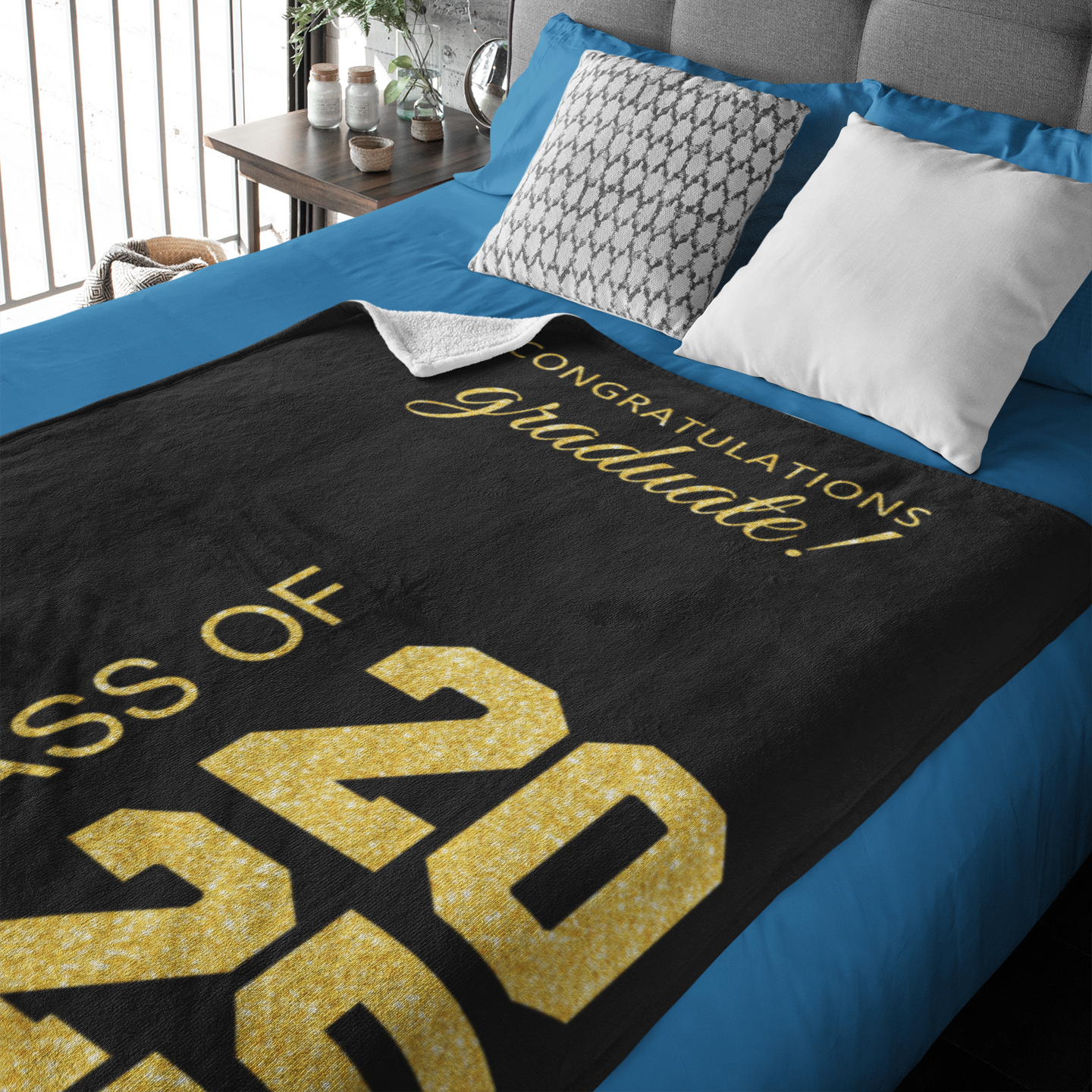 Personalized Class of 2025 Graduation Blanket - Graduation Gift